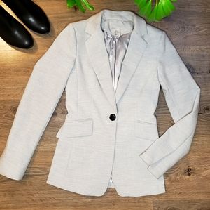 H&M Gray Button Blazer Size 2